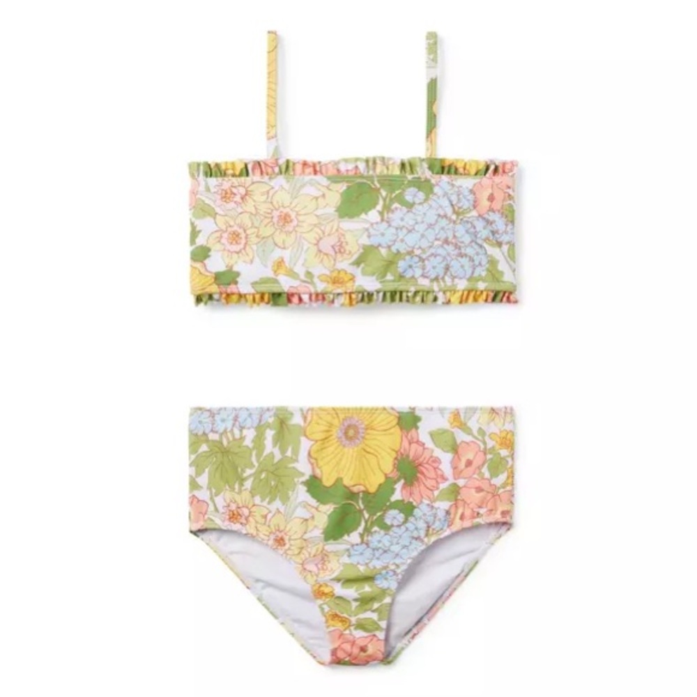 JANIE and JACK RECYCLED FLORAL 2-PIECE SWIMSUIT